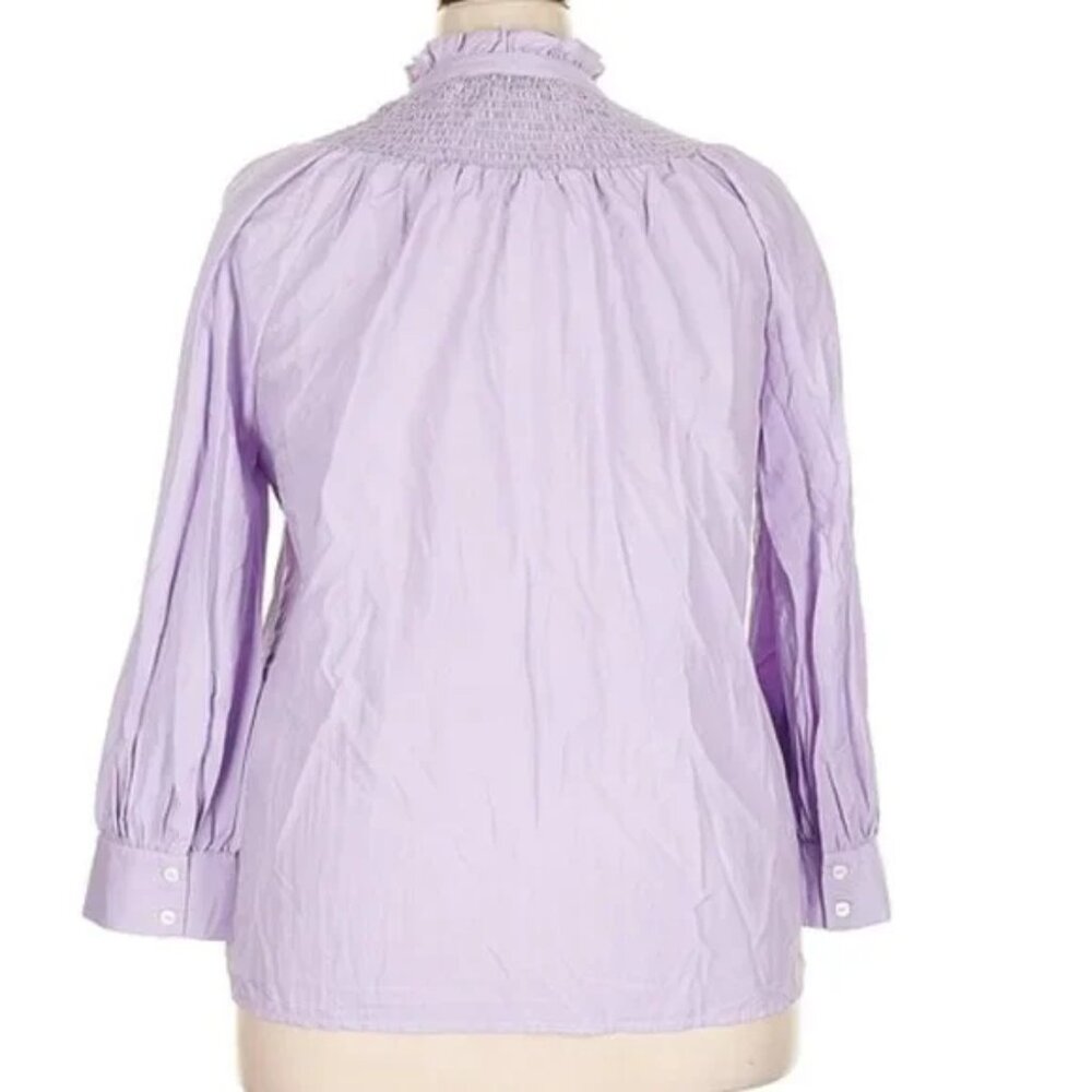 Pomander Place 3/4 Sleeve Blouse Pomander Place Size XL PURPLE 3/4 sleeve NWT - Picture 2 of 16